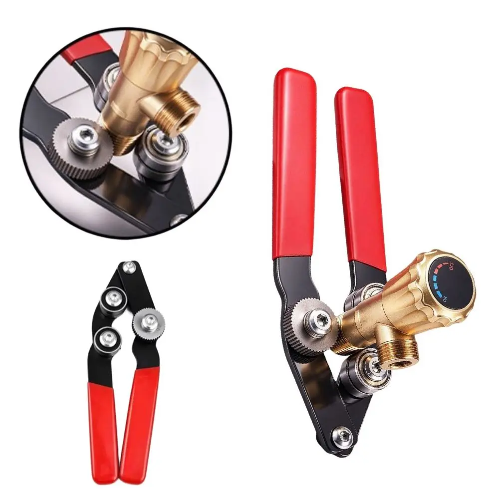Tool Steel Build Thread Restoring Tool Alloy Steel Roller 20cm Thread Restorer Manual Faucet Valve Repair Tool Plumbing Fittings