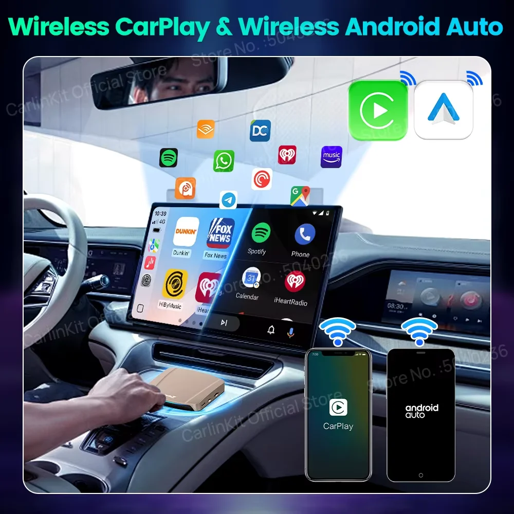 CarlinKit CarPlay Ai Box Android 15 Ultra SM6350 8 Core 8G+256G