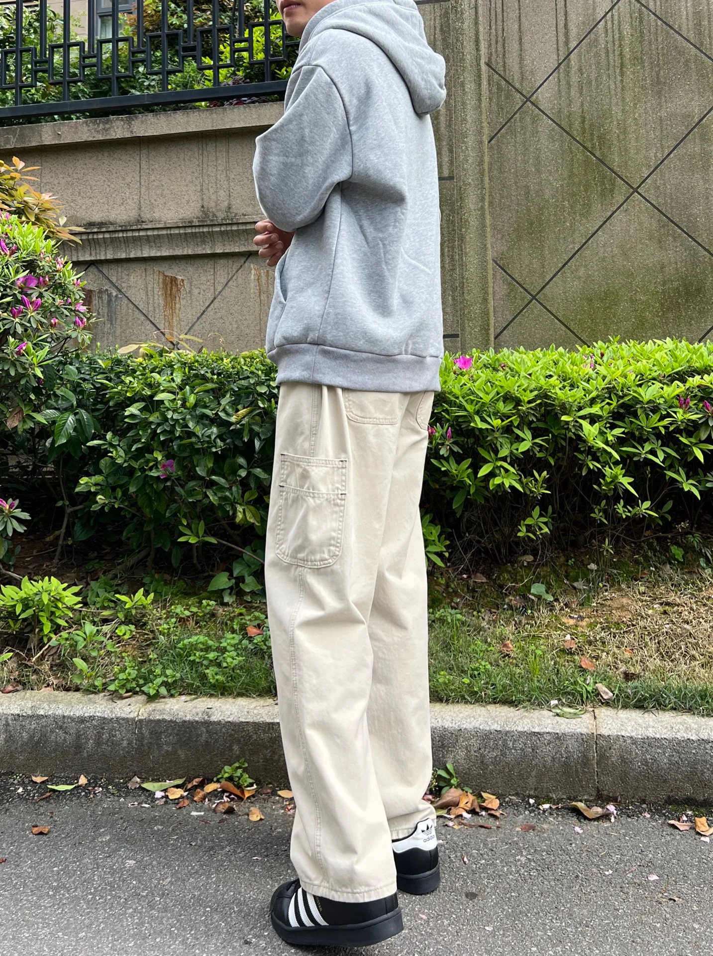 Rstay7 American Sle Straight Leg Work Pants Men's Summer Multi-ket Logging Loose Straight Casual Long Pants