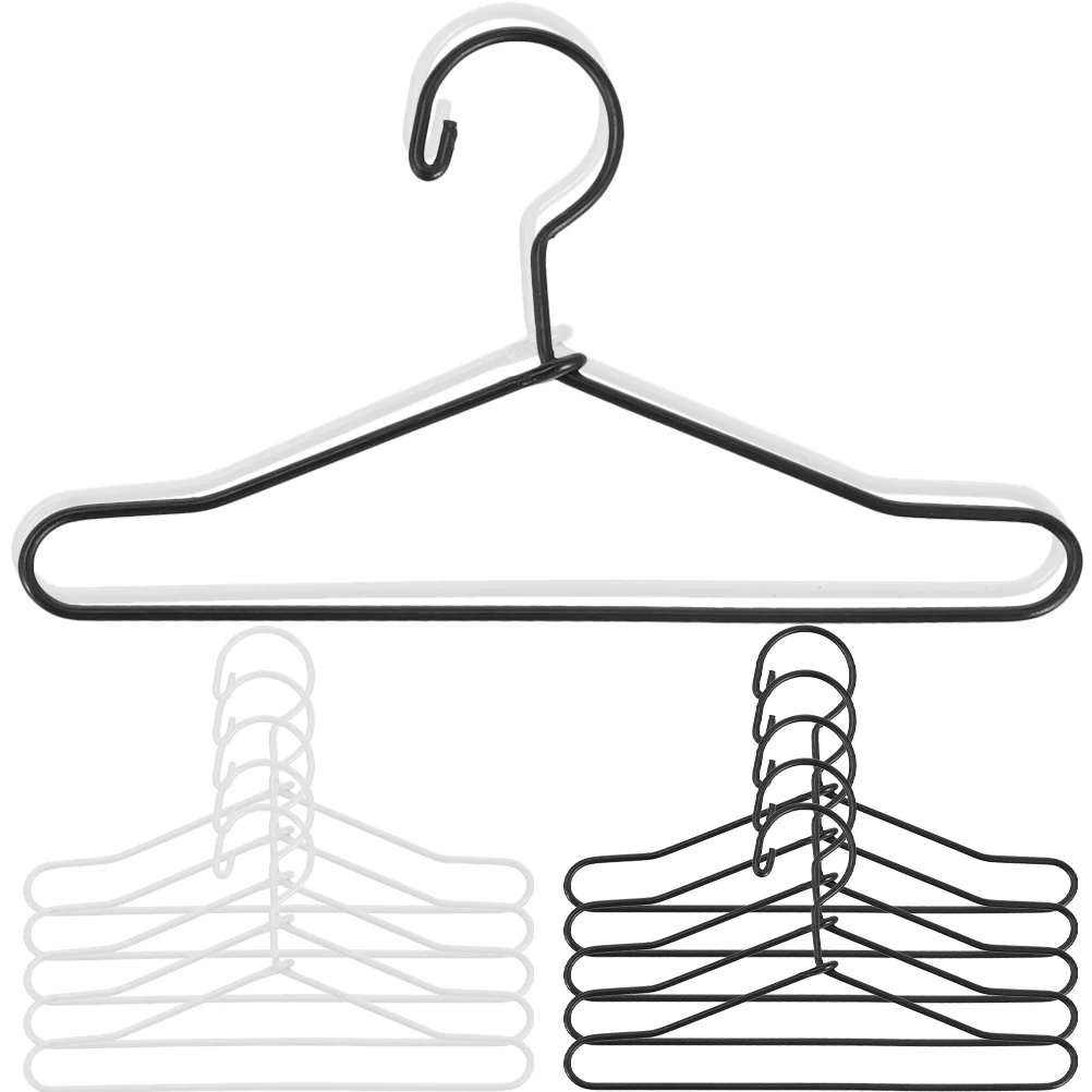 

20 Pcs Mini Hanger Miniature Furniture Wardrobe Dolls Items Clothes Rack Small Dress Hangers Metal House