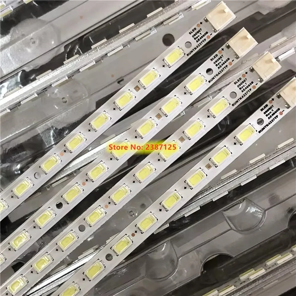 4PCS LED Backlight Strip 54leds For RUNTK4337TP RUNTK 4337 TP LK460D3LA8S KDL-46EX700 KDL-46EX705 KDL-46NX700 KDL-46NX800