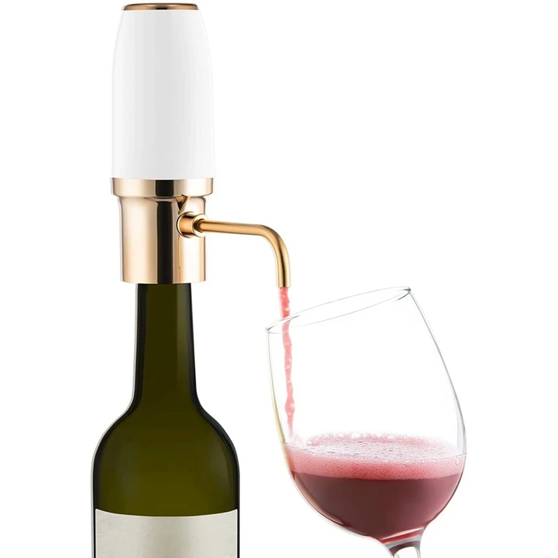 2X Electric Wine Aerator Pourer Automatic Smart Decanter Dispenser Rechargeable With Micro-USB Cable A