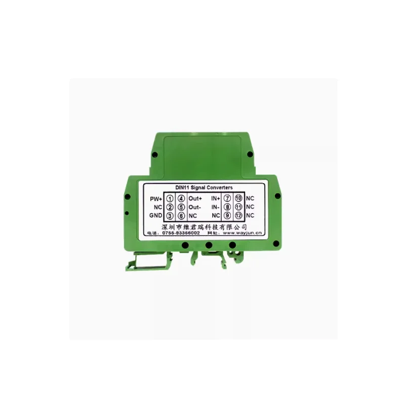 One in one out DC current voltage isolation/transmission 4-20mA signal amplification and conditioning DIN11