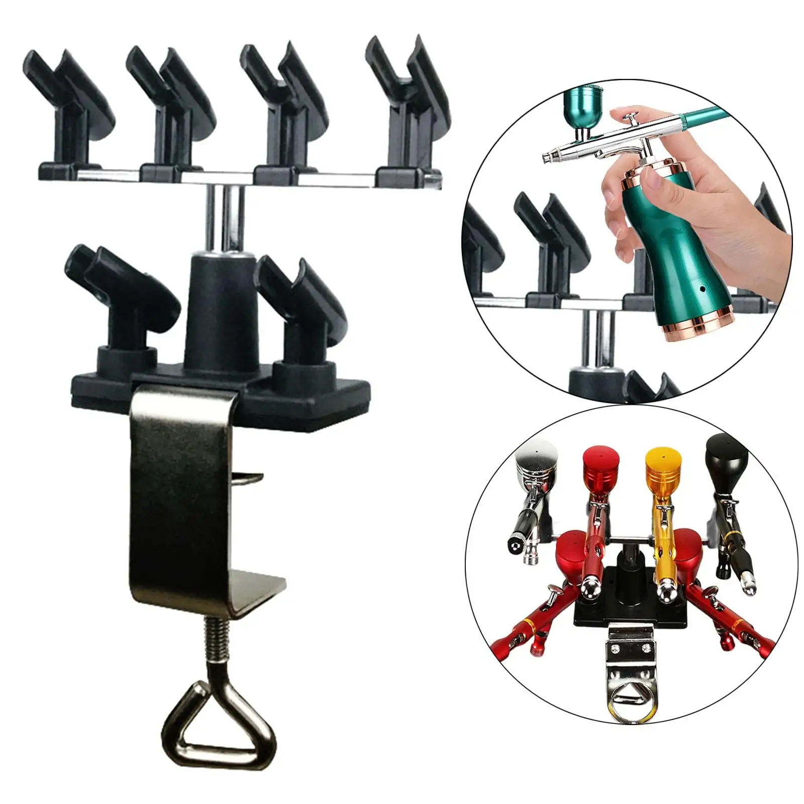 

Airbrush Holder Clamp Lightweight Air Brush Grip Stand Airbrush Pen Holder