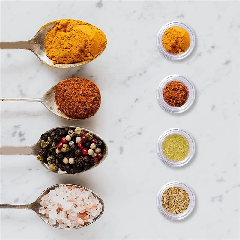 FZFZ Barattolo cosmetico in plastica da 24 pezzi con custodia trasparente da 10G con coperchi a scatto, campioni cosmetici per stoccaggio da viaggio per contenere lozioni, creme Du