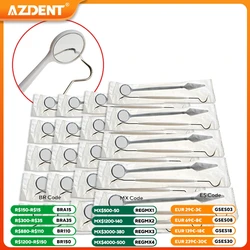 20 kits de instrumento dental espelho oral azdent dentes explorer sonda materiais de tratamento de odontologia de ponta dupla saco oral descartável