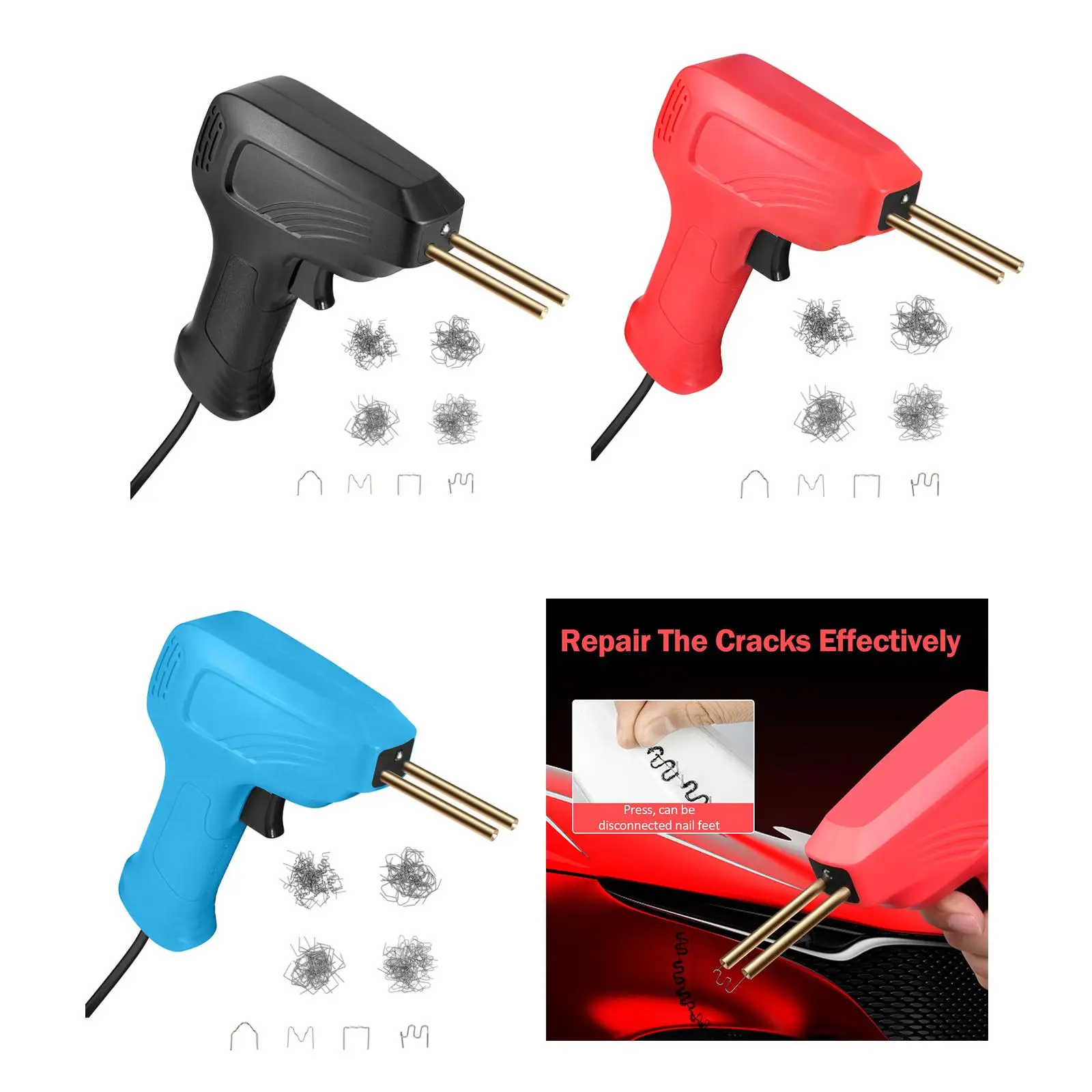 

Welding Repairing Crack Machine Hot Stapler Tools US Adapter, 110V Plastic Welder Kit for Car Repair Headlights Spoiler