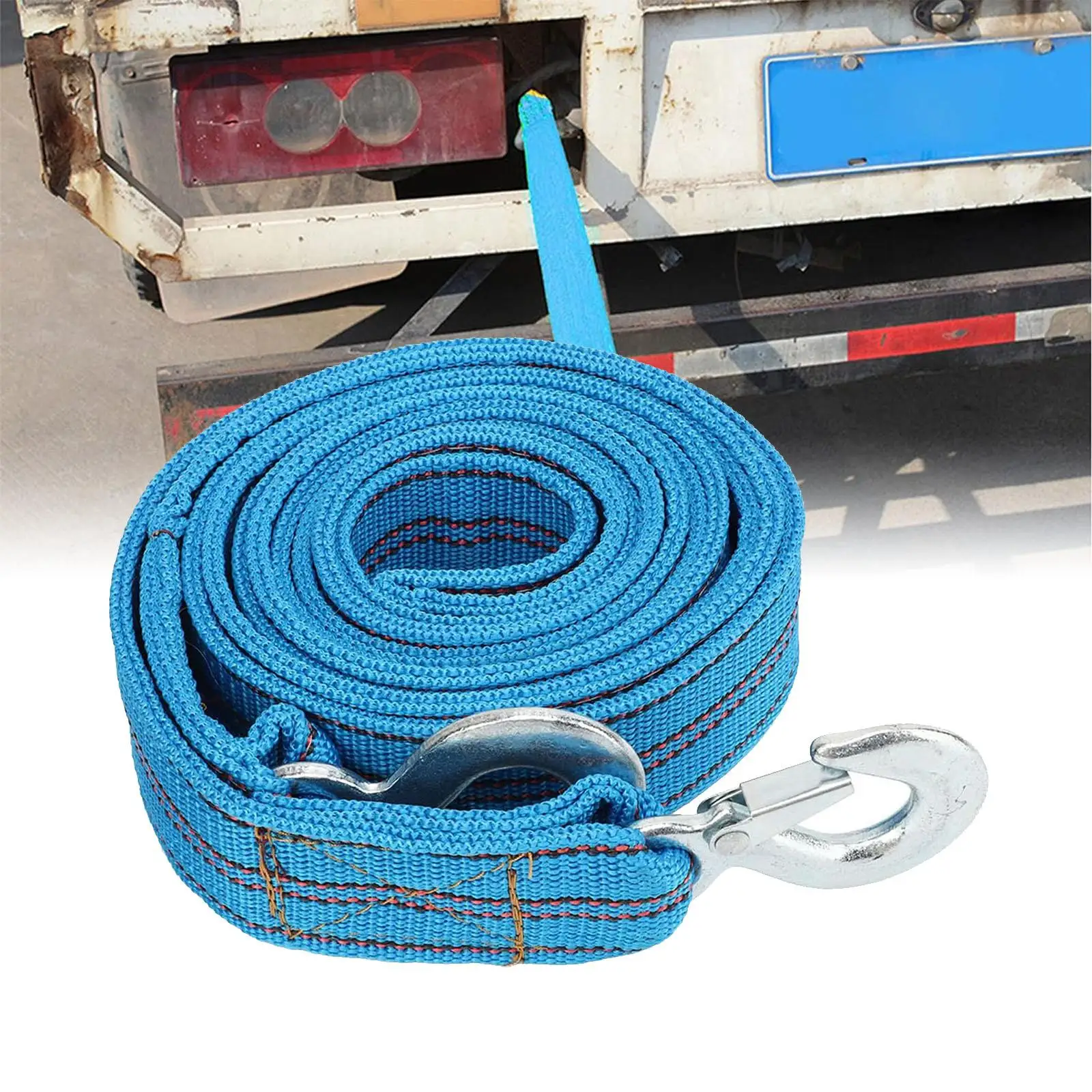 Heavy Duty Tow Strap Multifunction Nylon Towing Rope for Roadside Recovery Roadside Emergency Car Kit ATV SUV Boats Cars