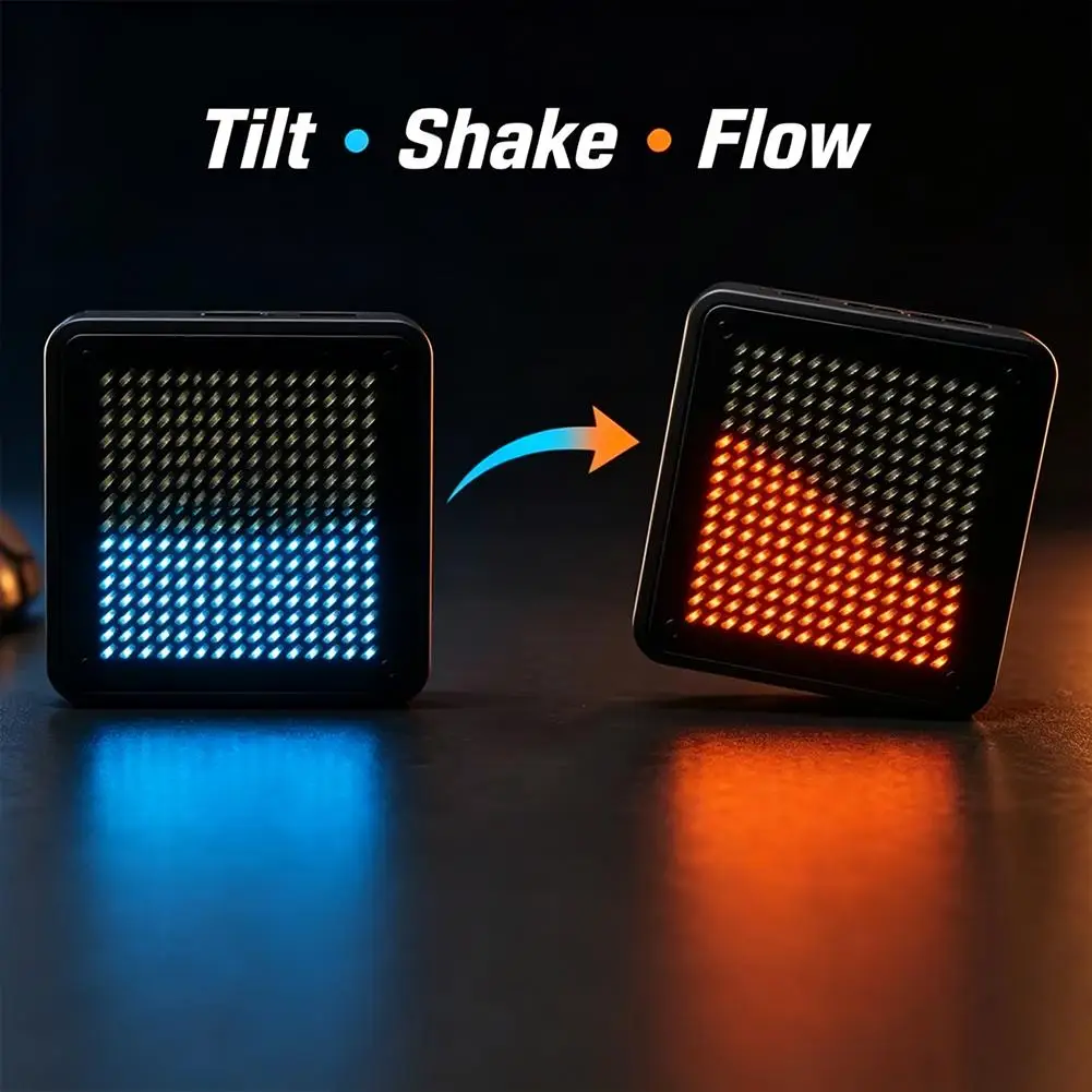 LED Electronic Hourglass Desktop Decor Lamp Tilt‑Sensing Fluid Sand Simulation 5V USB Charging Multi‑Color Light Effect Relief