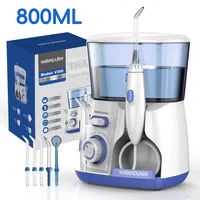 Waterpulse Electric Water Flosser Oral Irrigator 800ML Large Capacity Dental Water Hygiene Flossing Teeth Cleaner with 5x Tips