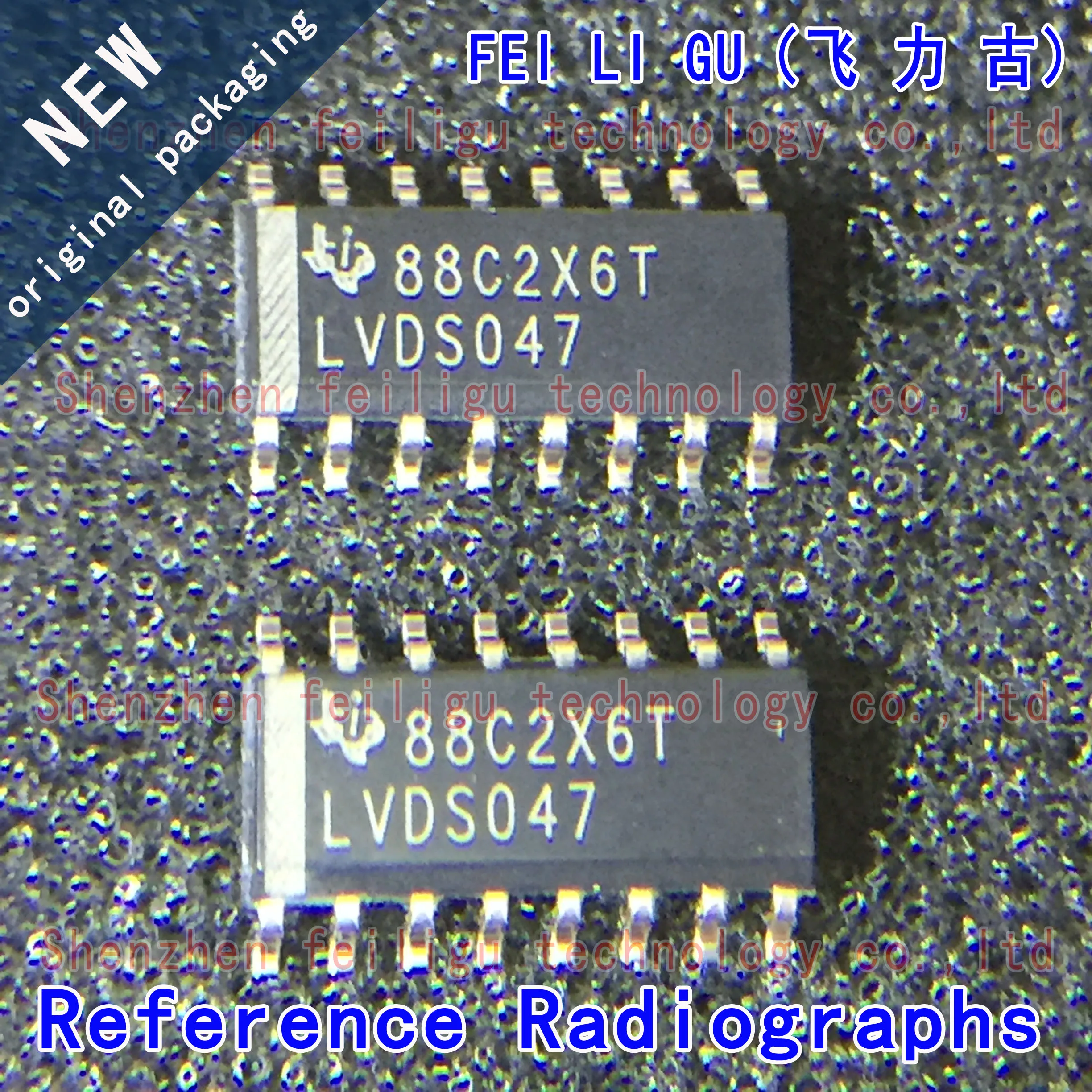 1/10/30Pieces 100% New Original SN65LVDS047DR SN65LVDS047D SN65LVDS047 Silkscreen:LVDS047 Package:SOP16 Driver LVDS Chip