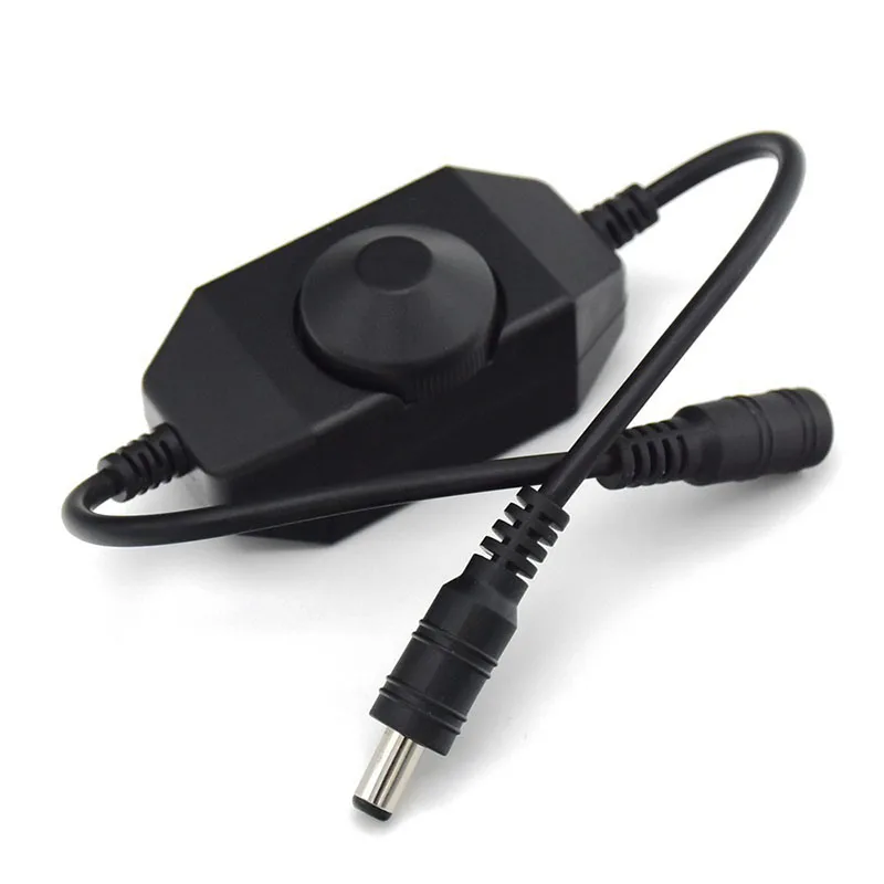

1PCS DC 12V 24V Stepless Knob LED Dimmer Switch Controller for 3528 5050 Single Color LED Strip Light Dimmer Adjust Brightness