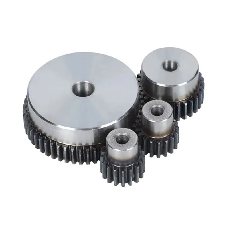 

45#Steel 2M Spur Gear Pinion Motor Convex Table Gear with Teeth Options 15-50 Thickness 20mm Total 40mm for Table Drive Systems