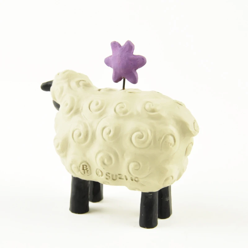 I love Jesus The LORD is my shepherd Cute Little Sheep on Table Resin Decoration Living Room Home Decoration Birthday Gift