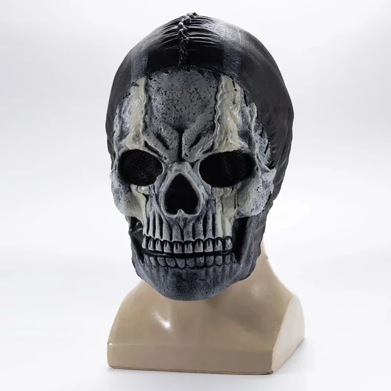 

Mwii skull face mask 2022 cod cosplay ghost mask airsoft tactical headwear motorcycle skull full mask