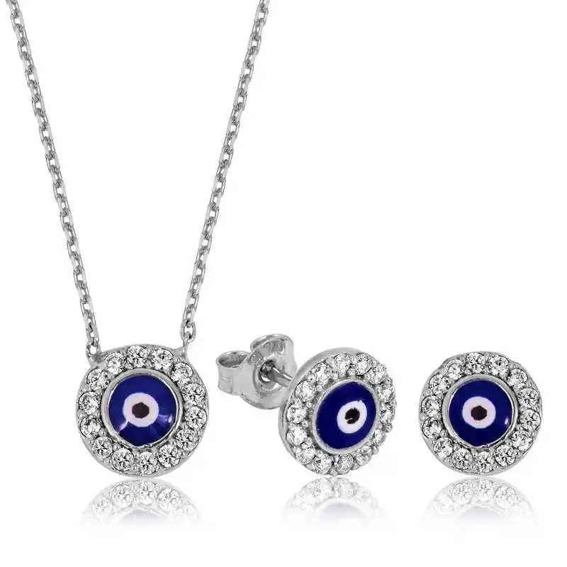 Silver Evil Eye Women 'S Set