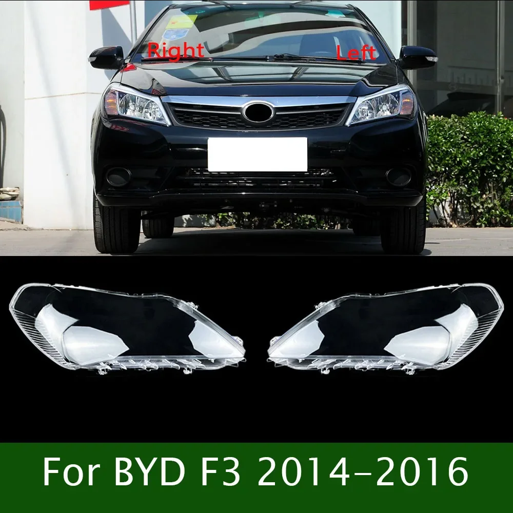 

For BYD F3 2014-2016 Headlamp Shade Transparent Mask Cover Lens Lampshade Headlight Shell Plexiglass