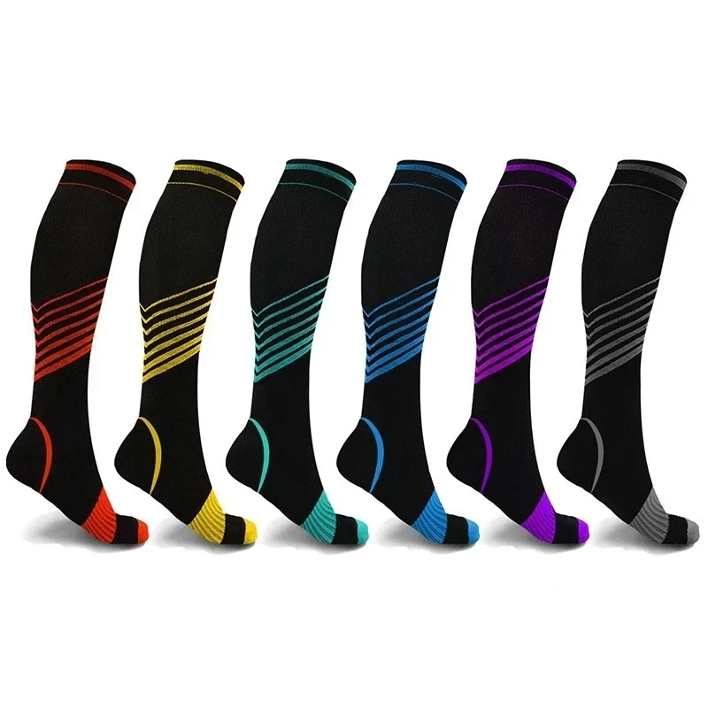 

Running Compression Stockings With A Length Of 20-30 mmHg Men Women Marathon Football Cycling Sports Socks Elastic Anti Fatigue