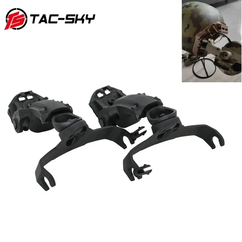 TAC-SKY Tactical Helmet MTEK FLUX PTS Rail Adapter for Mlok Mount for PELTO COMTA II Comtac3 Comta XPI Airsoft Shooting Headset