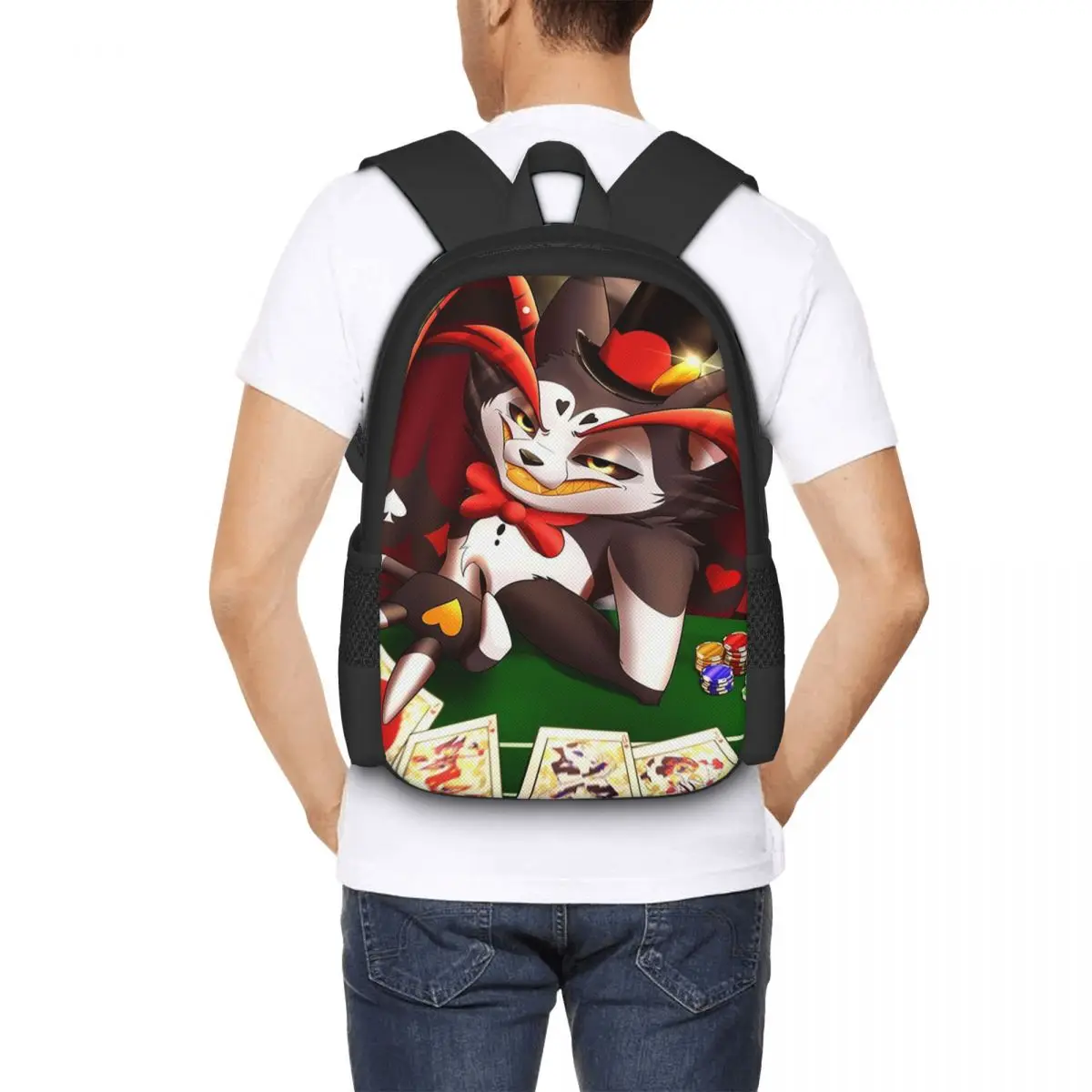 

Husk Hazbin Hotel Student Backpack School Bag Hiking Travel Daypack for Men Women Fashion Bookbag Shoulder Bags