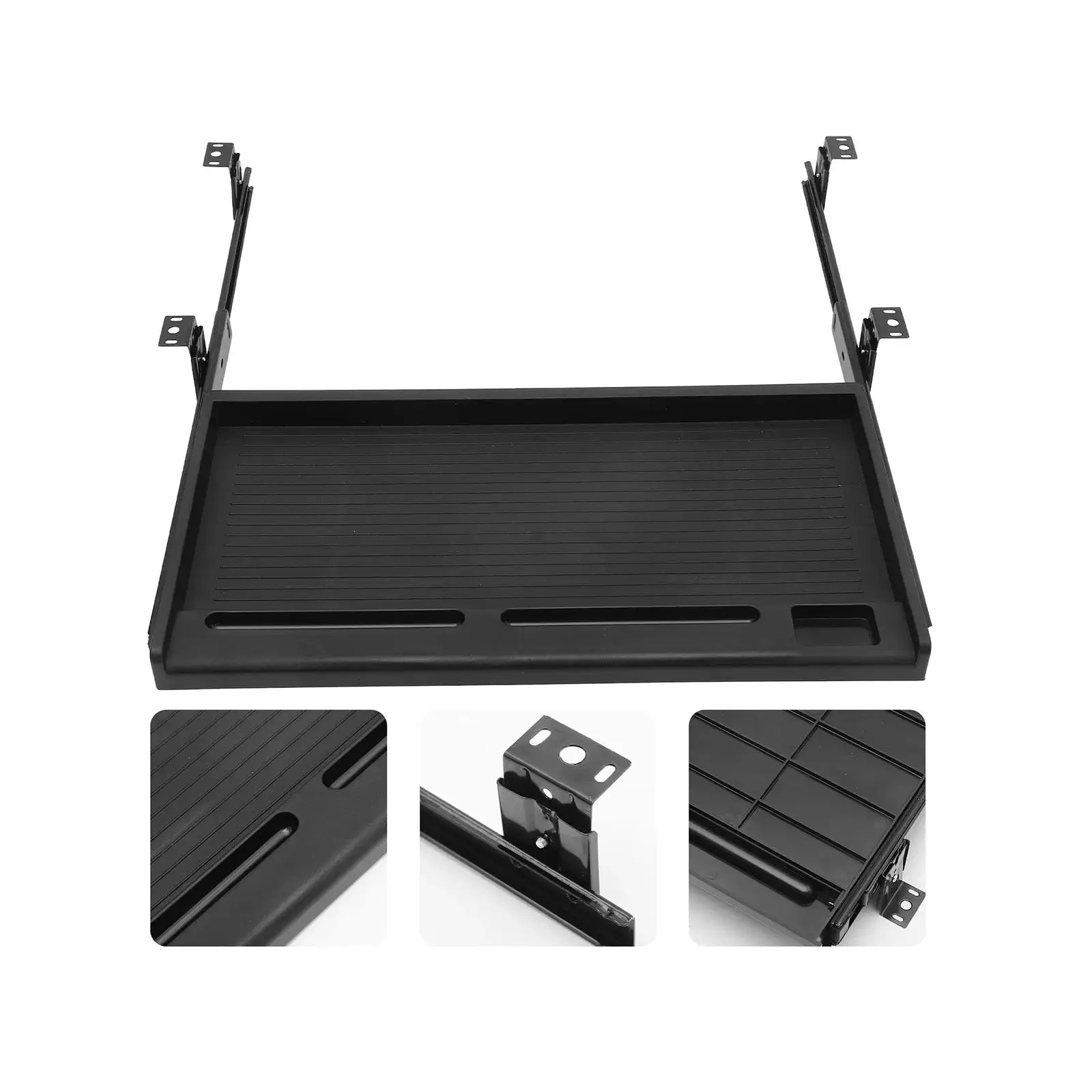 Keyboard Tray Pull Out Heavy Duty Sliding Keyboard Drawer Shelf for Adjustable Standing Desk with Storage