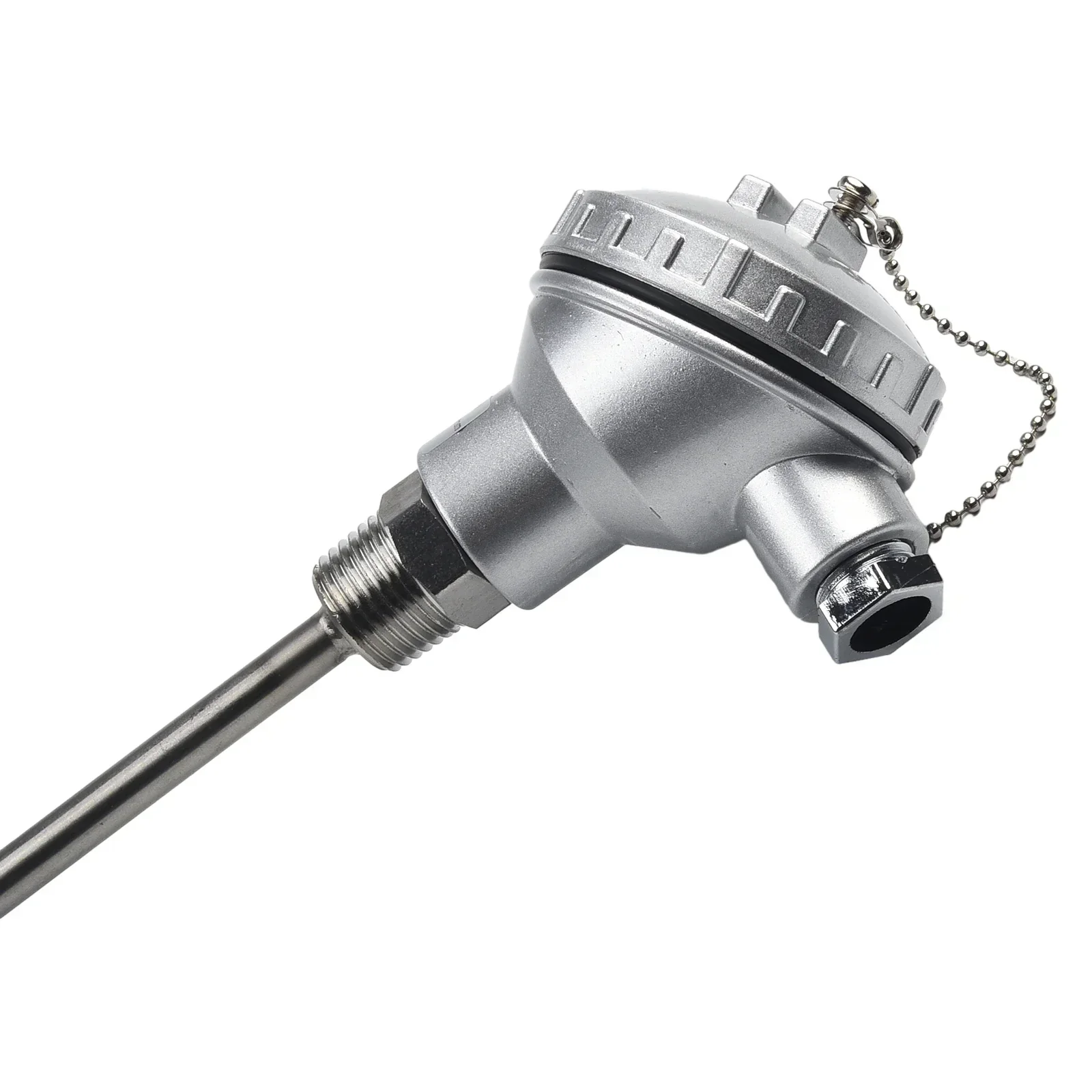 Imagem -03 - Sonda Sensor de Temperatura Rtd Pt100 Cabeça Terminal de Termopar com Rosca Npt de Cabeças 50 100 150 200 250 300 400 mm para Controlador