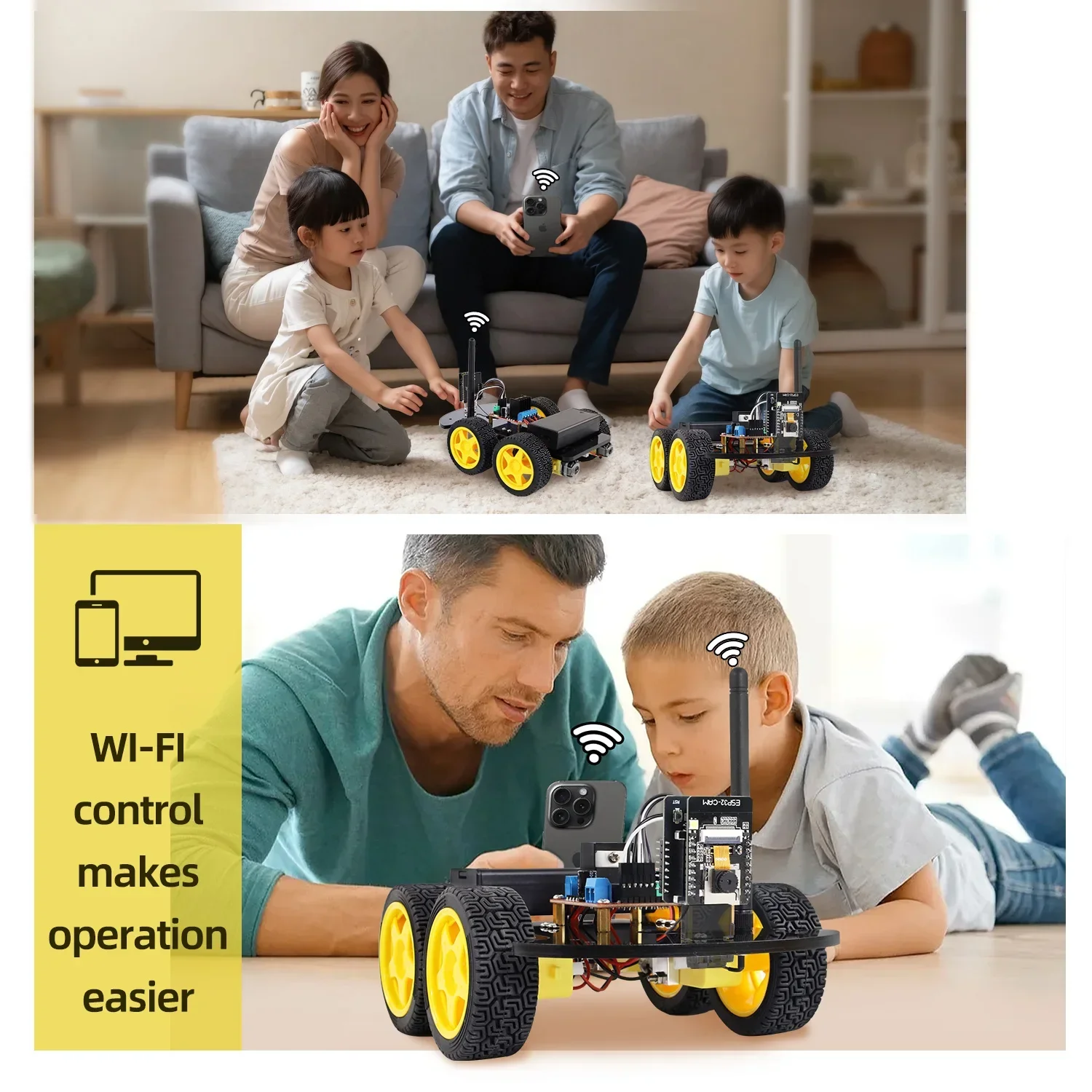 NEW Keyestudio 4WD ESP32-Cam Robot Car Kit Programmable WIFI Camera Smart Car For Arduino ESP32 Robot Project Robotic Kit