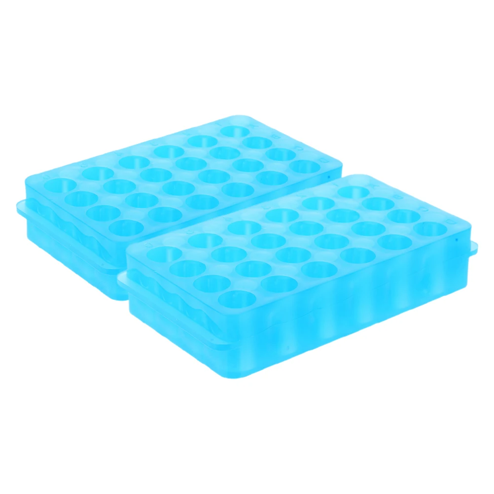 2 Buah Rak Tabung Laboratorium Microcentrifuge Lab Stand Tempat Botol Uji Penyimpanan Tahan Asam Pengeringan