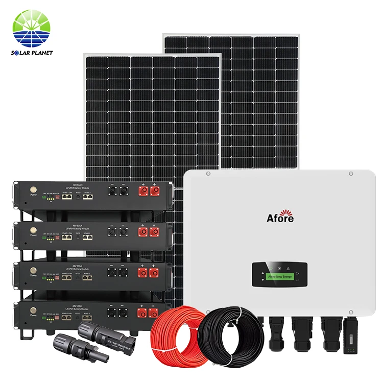 Monocrystalline MPPT Roof Mounting Home Use 8KW 10KW Hybrid Solar Energy System Kit With Battery On Off Grid PV