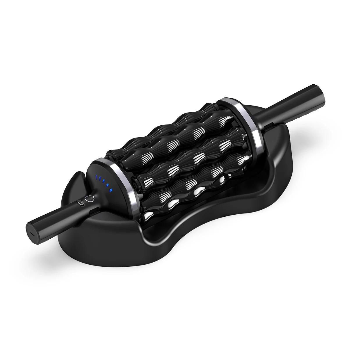 Whole Body Pain Relief Muscle Recovery Roll Shaper Massage Machine Body Rolling Percussive Therapy Massager With Hands-free Base