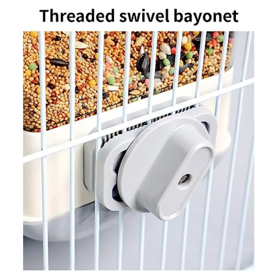 【Spot goods】Automatic No Mess Bird Feeder - Bird Cage Accessories for Parakeet Canary Cockatiel Finch view 6