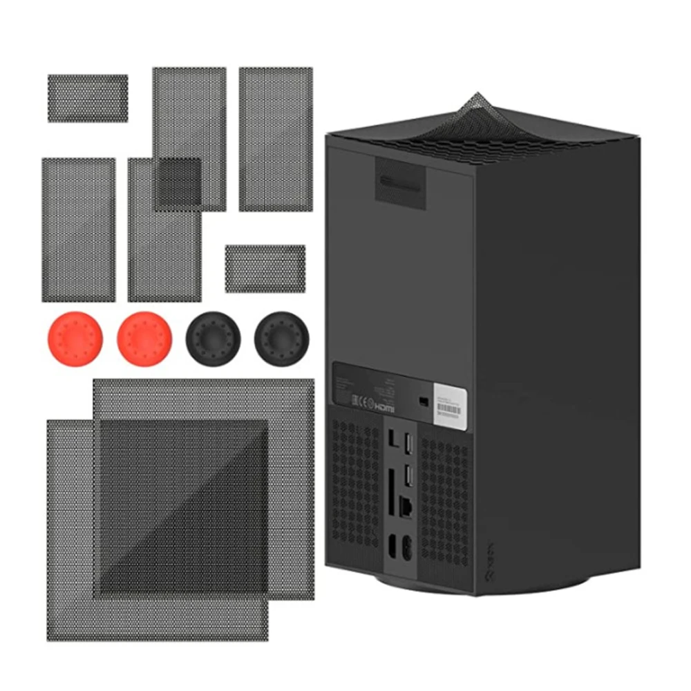 

Dust Proof Cover for Xbox Series X Game Host Dust Filter Mesh Kit Black