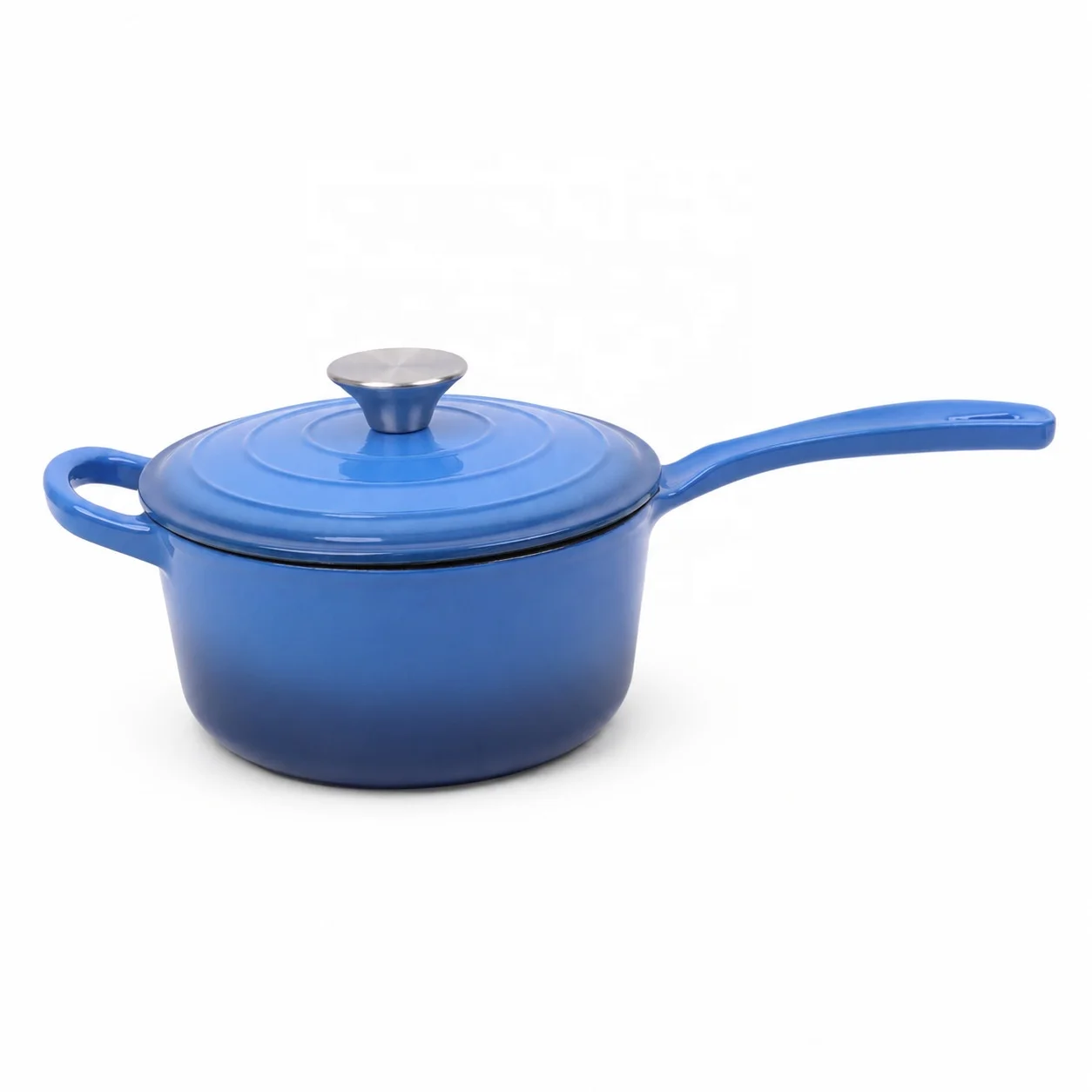 Wholesale High Quality Modern Multi-Layer Base 19cm Nonstick Enamel Cast Iron Milk Pot With Lid