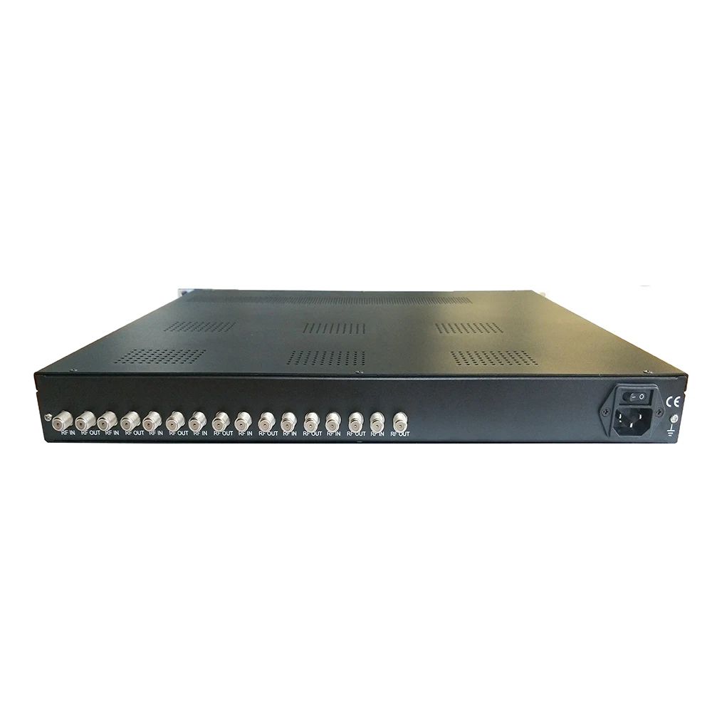 8-Channel Digital Dvbc Dtmb Isdbt Tuner To Rf Isdb-T Dvb-T Atsc Dvb-C Output 2 Asi 4-Carrier Transmitter Modulator
