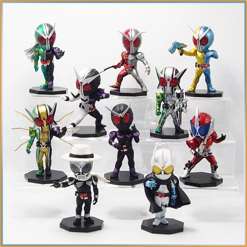 

Подлинная Bandai Kamen Rider Ichiban Xo Prize F - W 10th Anniversary Cyclone Joker & Heat Metal Коллекционная статуя Модель игрушки в подарок