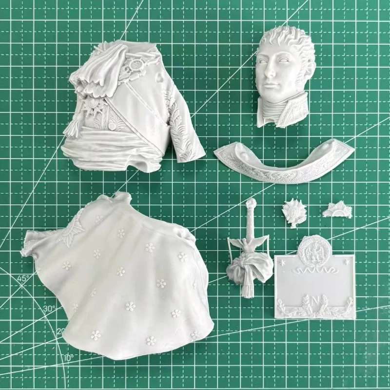 1/9 Scale 250mm Die-Cast Resin Bust Model Kit Napoleonic Wars French Military Commander Statue Unassembled and Unpainted