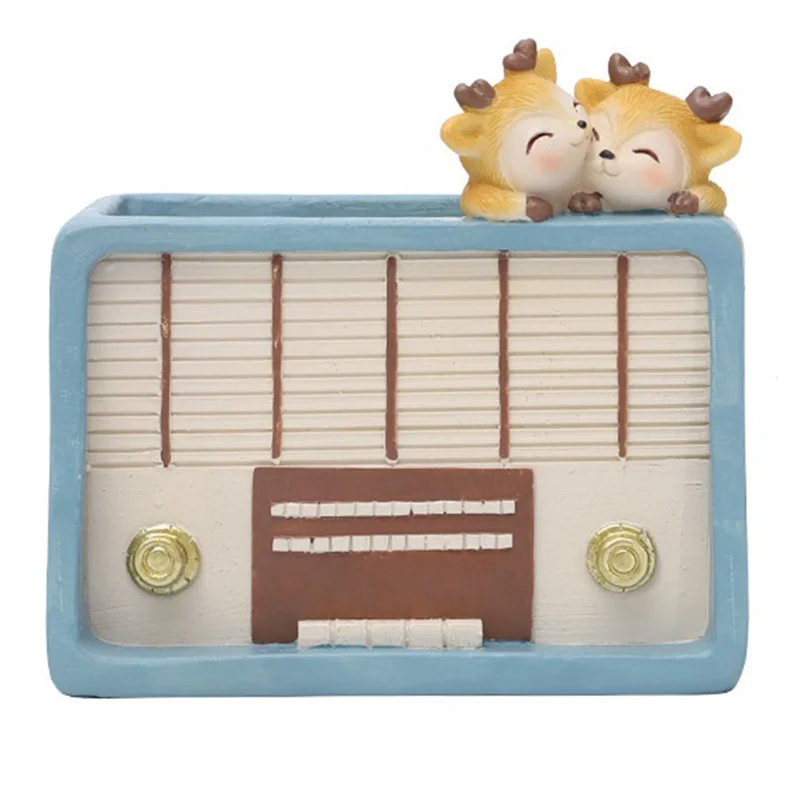 

Flower Pot Retro Succulent Plant Container Home Garden Decoration Desktop Ornaments Flower Bonsai