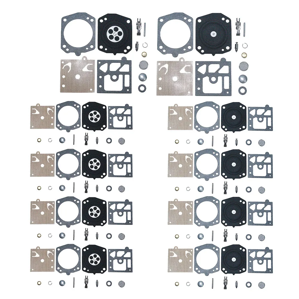 10pcs/lot Carburetor Carb Repair Gasket Diaphragm Kit For Walbro K22-HDA Car Accessories Needle Brush Cutter Trimmer