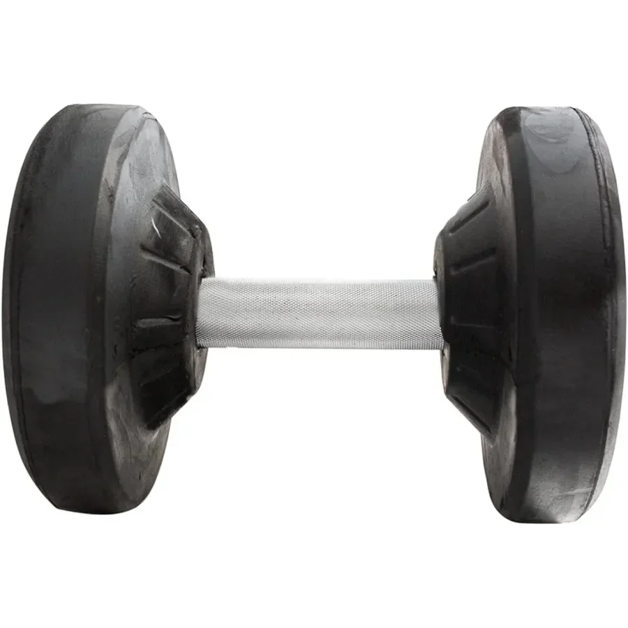 Pro Style Dumbbell Single Dumbbell of 20lb lb - 30mm Knurled Chrome Handles, Rubber Coated Solid Steel Core for Home Gym Traini