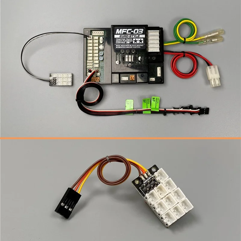 RC Truck Light Group Expansion Board 4 in 1 PH2.0 Extension Module for 1/14 Tamiya Tipper SCANIA 770S Volvo Excavator Model Car