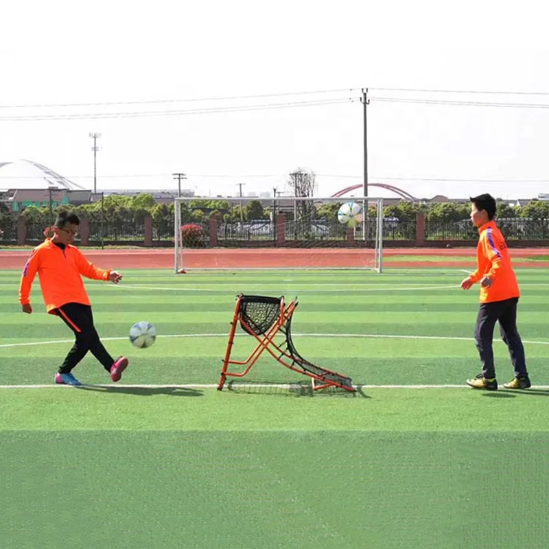 両面簡単組み立てポータブル耐久性フットボール裏庭トレーニングパスショットネット子供大人サッカートレーニングリバウンドネット