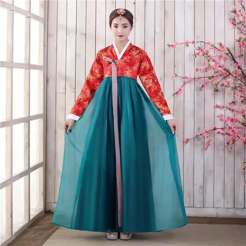 Hanbok Korean performance clothing traditional court dresses ethnic minority Korean dance costumes ancient women costume sets