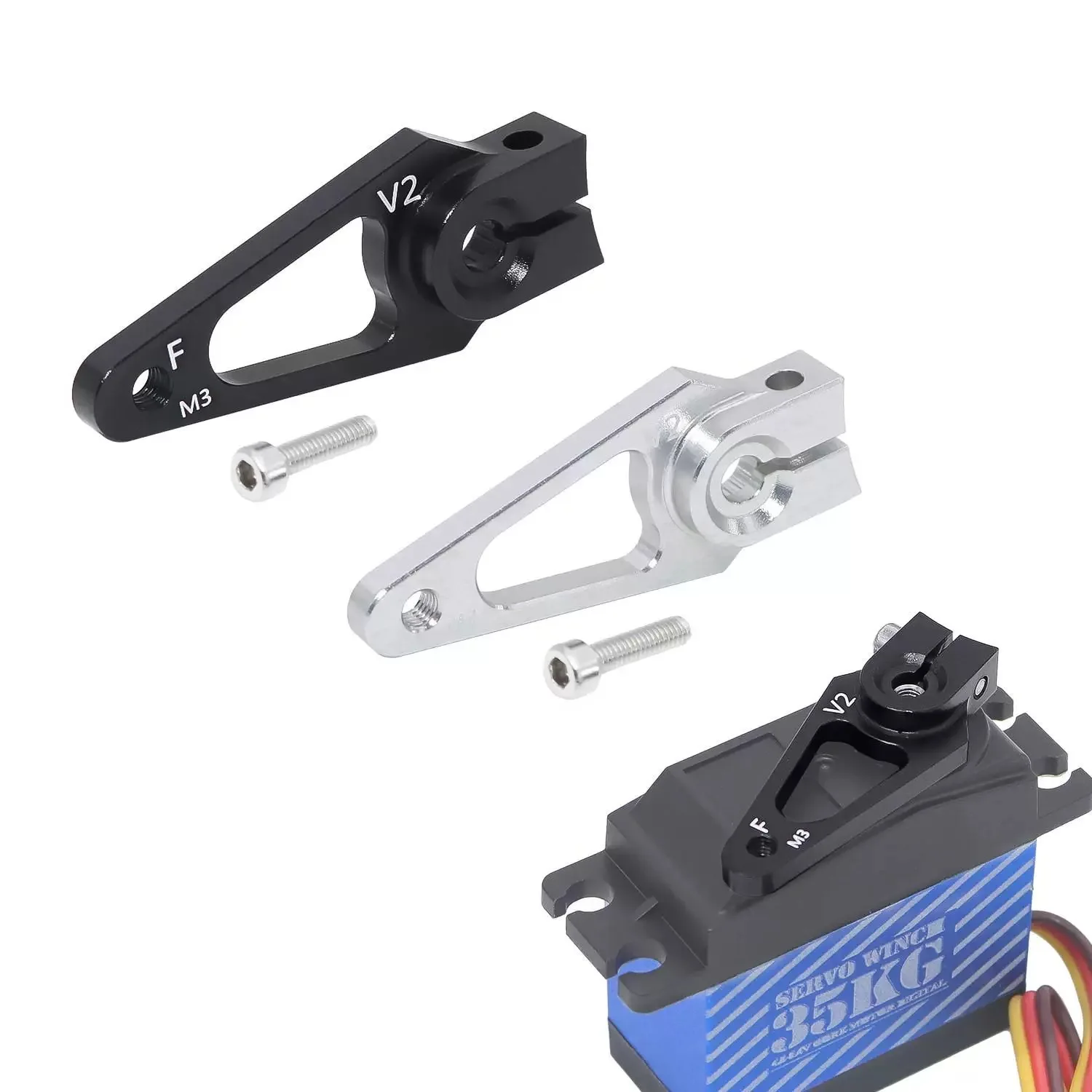 

7075 Aluminium M3 Spline 25T Servo Arm Futaba New Hitec For 1/10 SCX10 TRX4 RC Car Airplane Upgrade Parts