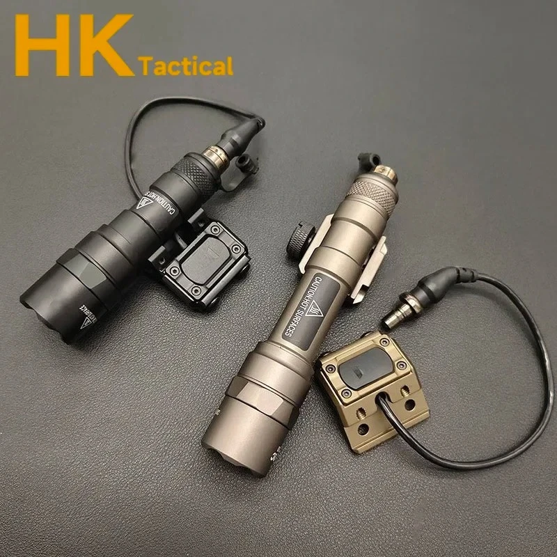 Tactical SF Surefir M600 M600B M300 M300B Airsoft Powerful Flashlight LED Pressure Switch Scout Rifle Gun WeaponsLight