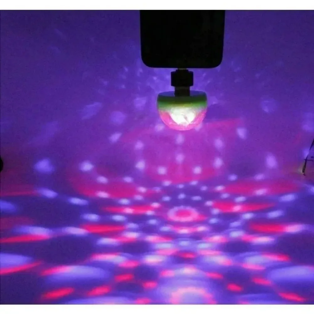 New for Karaoke Bar Portable Led Car Atmosphere Lights USB Mini Disco Ball Party Lights DJ Stage White Strobe Lights 1pcs view 6