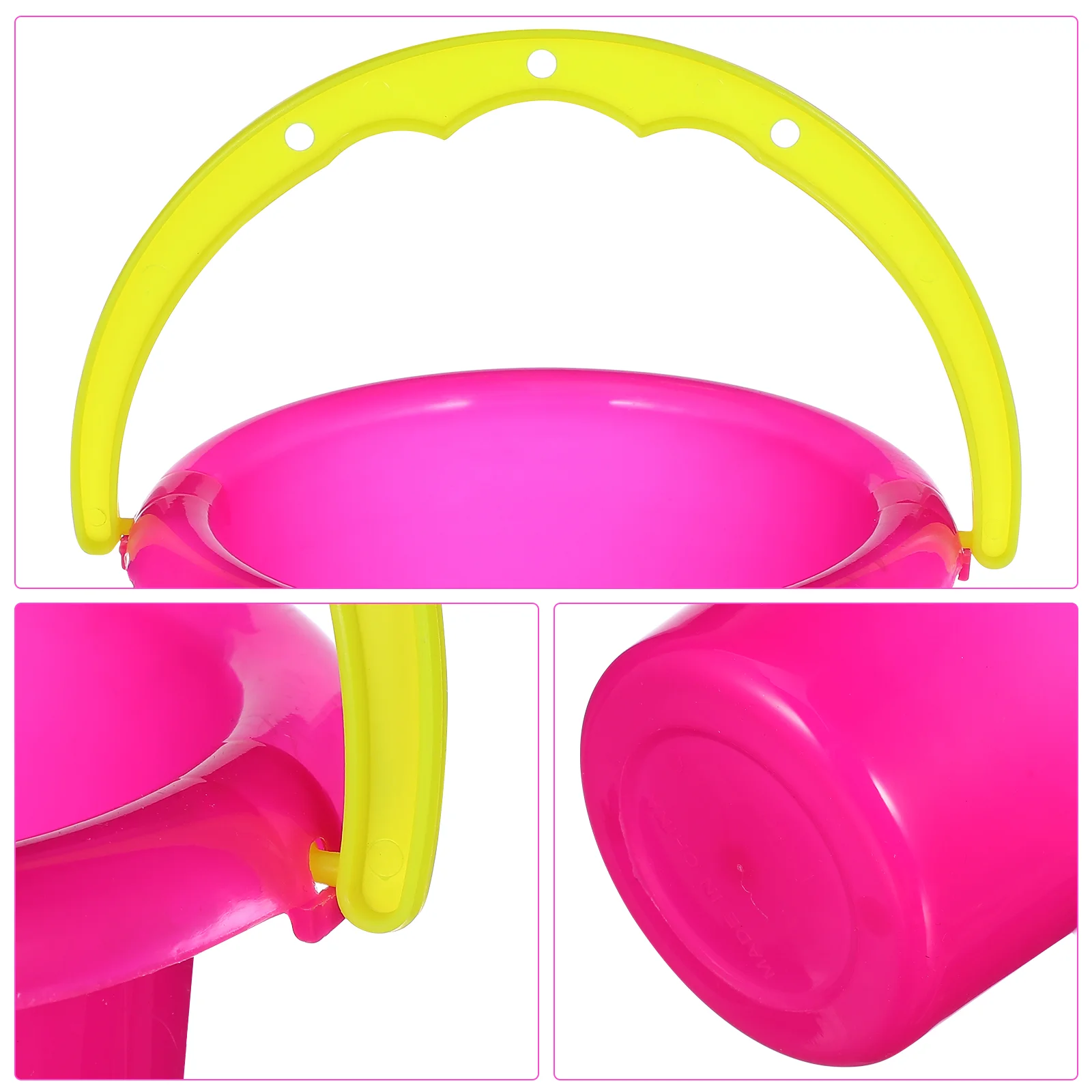 24 Pcs Beach Bucket Toy Plastic Child Sand Buckets Children Toys Mini for Kid Toddler