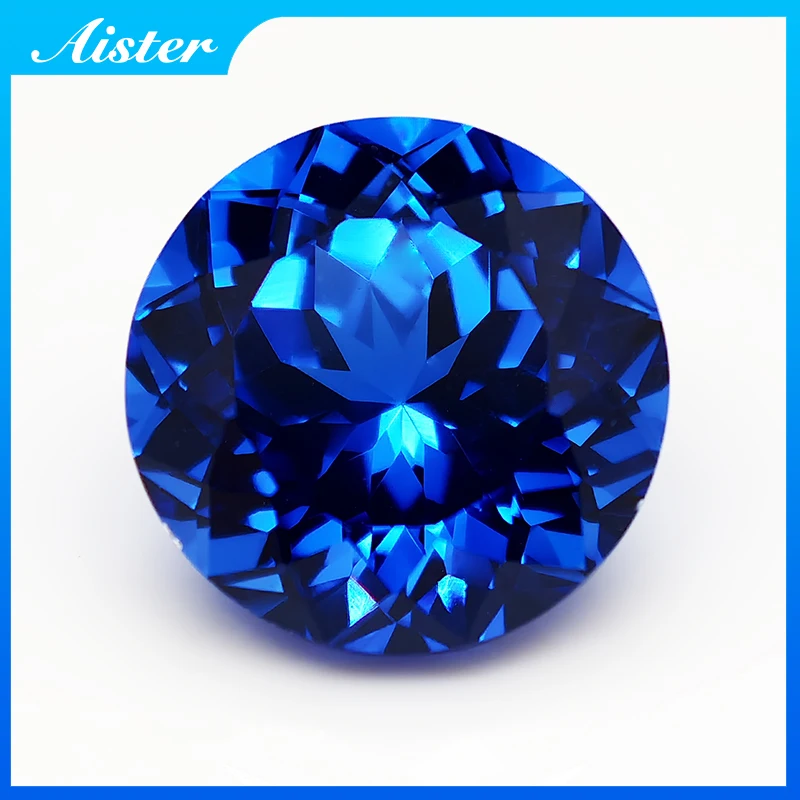

NEW Round Shape Blue Cobalt Spinel Loose Gemstone Diamond for Jewelry Making
