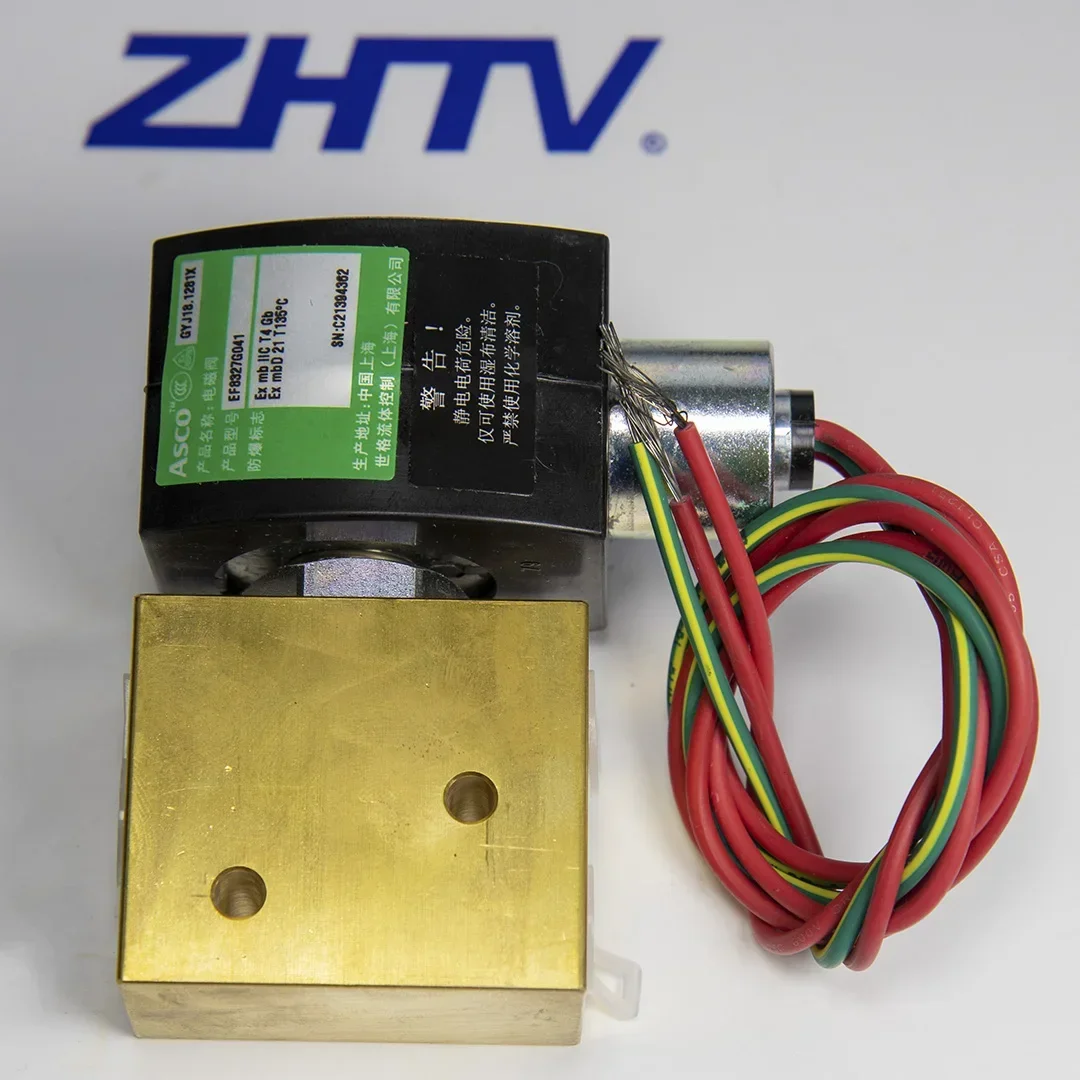 2025 Premium ProductsASCO EF8327G041 Elettrovalvola 1/4 pollici NPT Tubo/Porta Dimensioni 3/2 Ambienti altamente corrosivi Solenoide a 3 vie