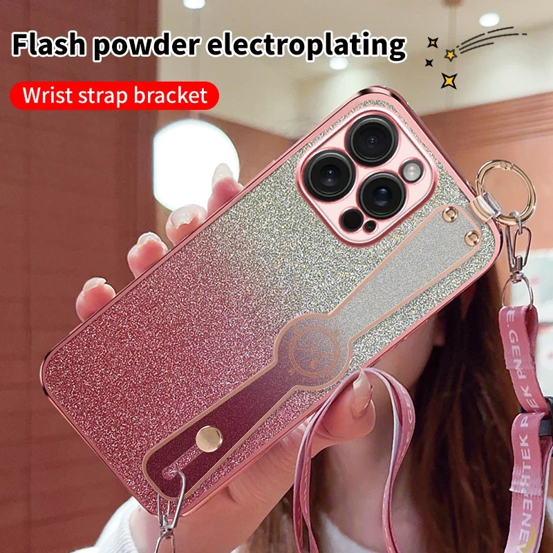 Wrist Strap Rope Lanyard Phone Case For Honor 200 10 Lite 90 Smart 200 100 80 70 60 50 30 20 Pro X5 Plus X60i X50i X40i 5G Cover
