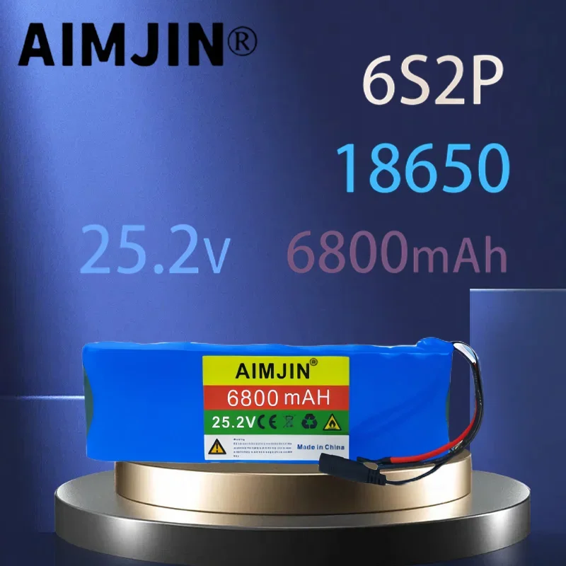 Rechargeable Lithium Battery, Suitable for Electric Toys Power Supply, Electronic Products, 25.2V, 6800mAh, 6S2P